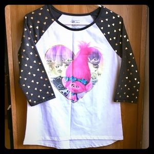 Troll’s T-Shirt, 3/4 Sleeve Top, Size XL Jr.(NWOT)